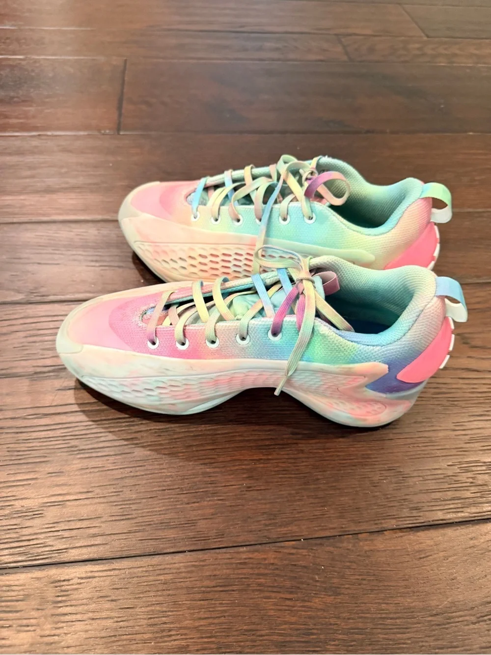 adidas Pastel Gradient Running Shoes - Pink, Mint, Blue